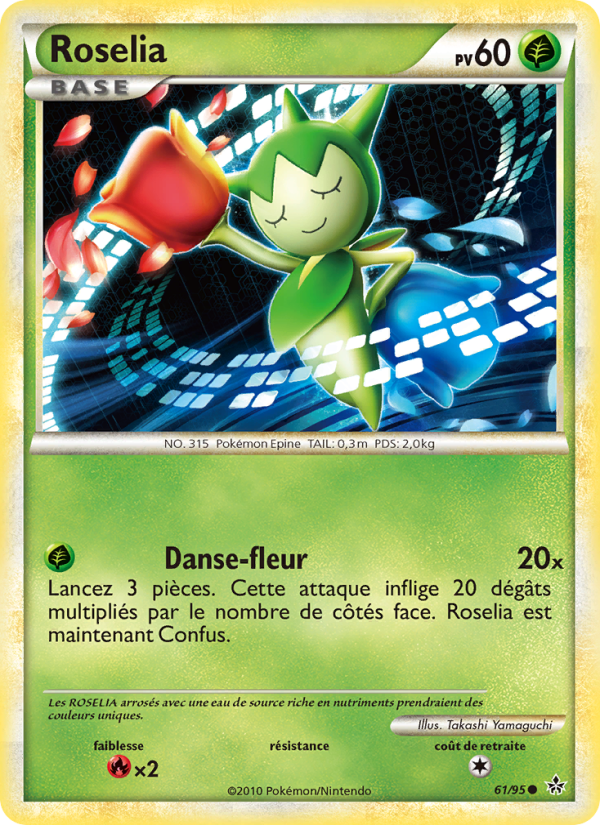 Roselia 61 — Déchaînement (French Pokémon TCG card)