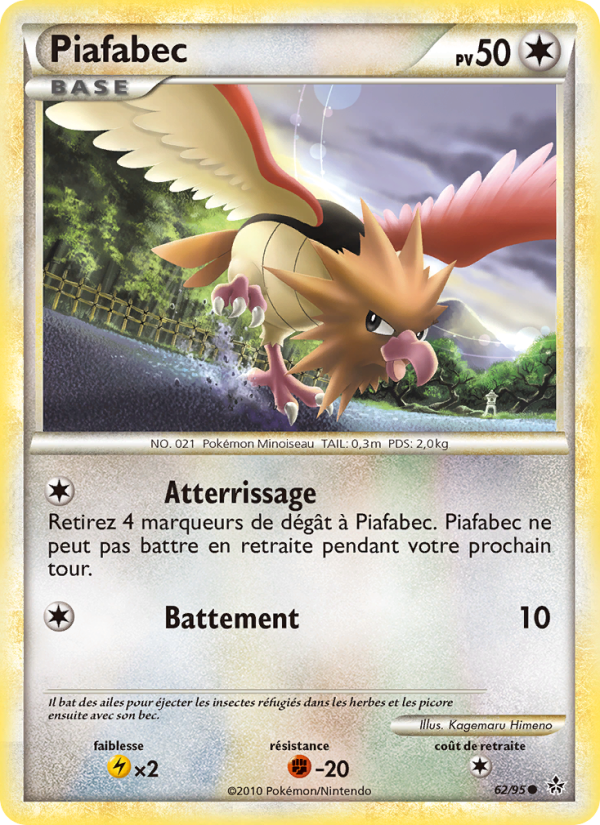 Piafabec 62 — Déchaînement (French Pokémon TCG card)