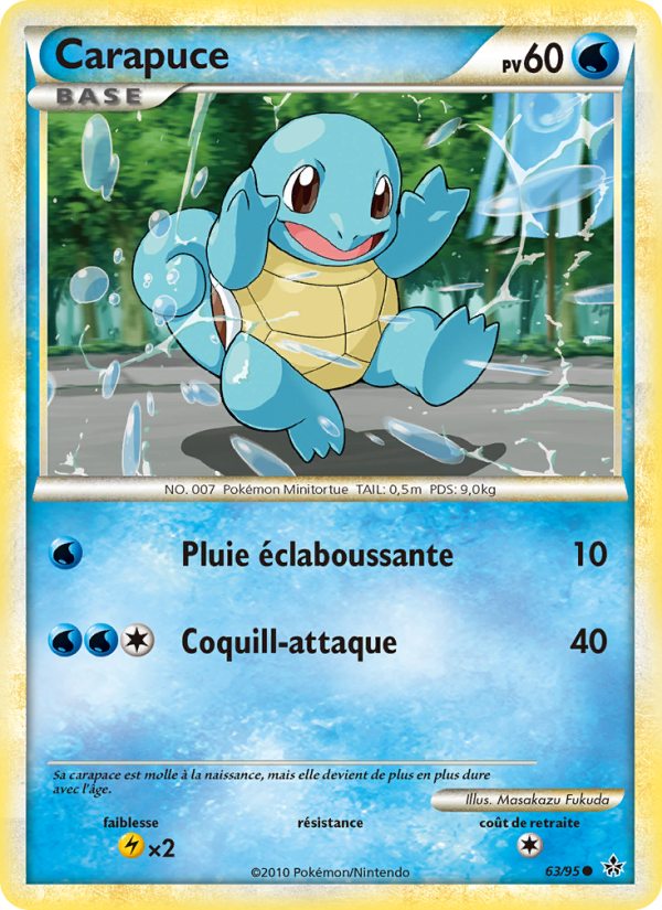 Carapuce 63 — Déchaînement (French Pokémon TCG card)