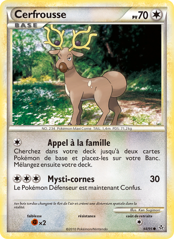 Cerfrousse 64 — Déchaînement (French Pokémon TCG card)