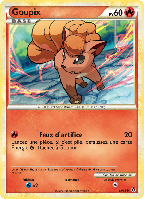 Goupix 68 — Déchaînement (French Pokémon TCG card)