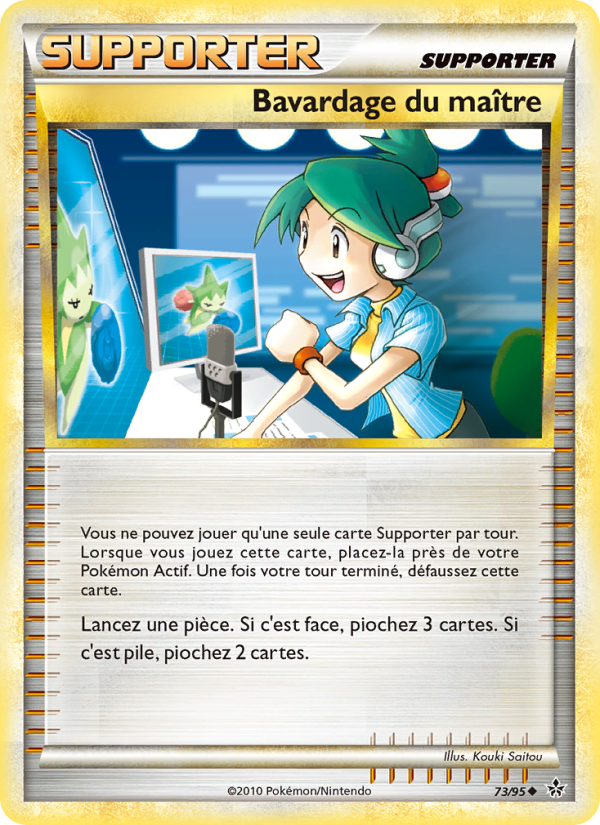 Bavardage du maître 73 — Déchaînement (French Pokémon TCG card)