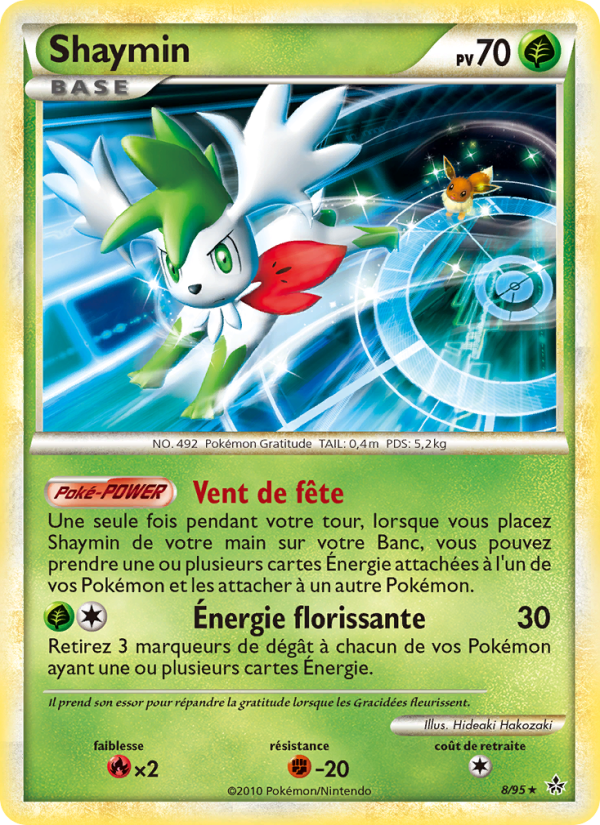 Shaymin 8 — Déchaînement (French Pokémon TCG card)
