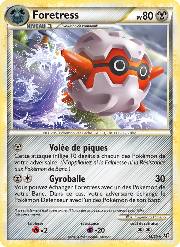 Foretress 13 — Indomptable (French Pokémon TCG card)