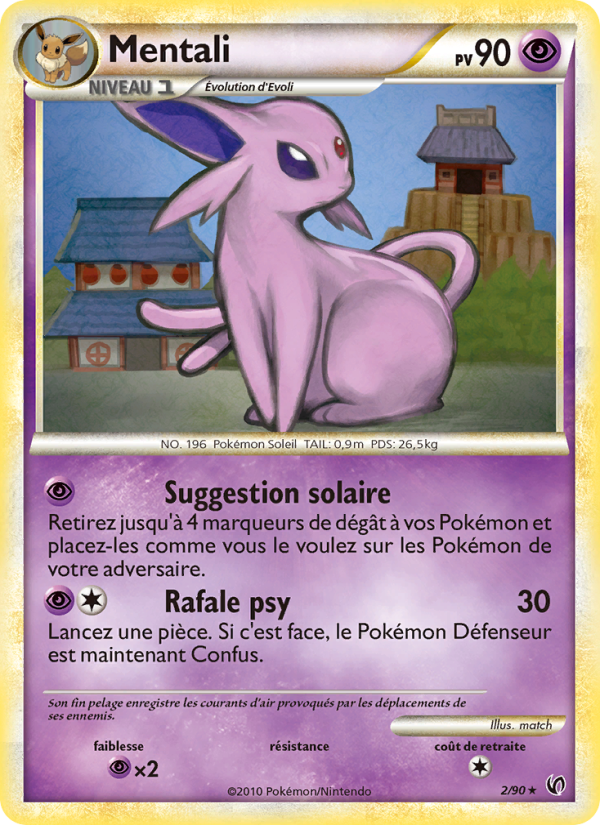 Mentali 2 — Indomptable (French Pokémon TCG card)