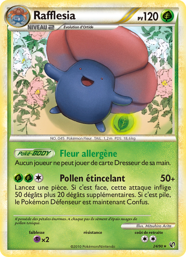 Rafflesia 24 — Indomptable (French Pokémon TCG card)
