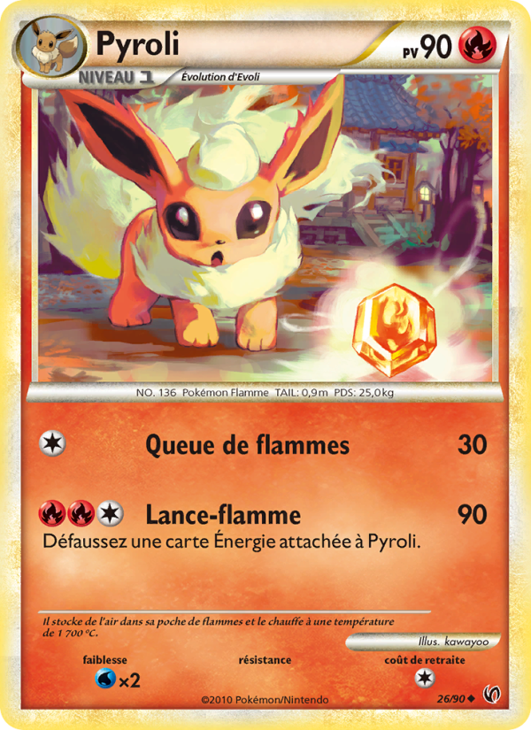 Pyroli 26 — Indomptable (French Pokémon TCG card)