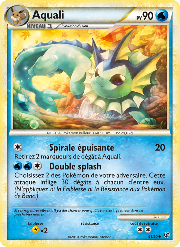 Aquali 41 — Indomptable (French Pokémon TCG card)