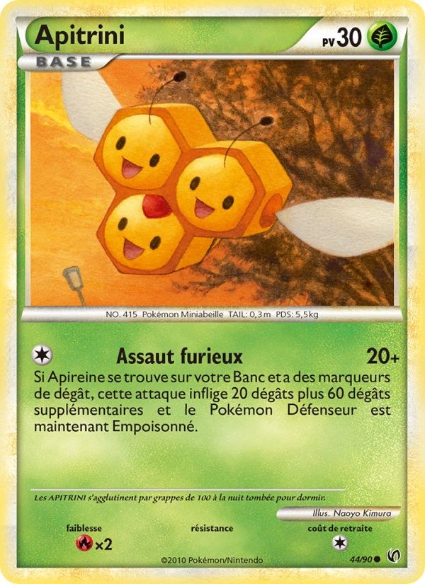 Apitrini 44 — Indomptable (French Pokémon TCG card)