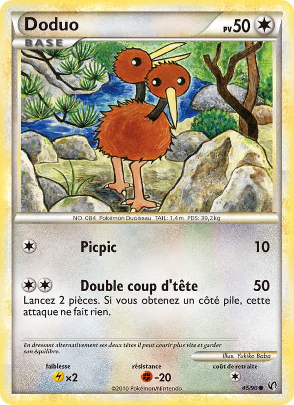 Doduo 45 — Indomptable (French Pokémon TCG card)
