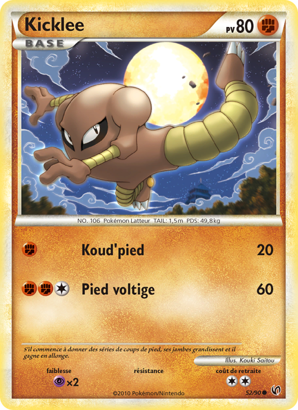Kicklee 52 — Indomptable (French Pokémon TCG card)