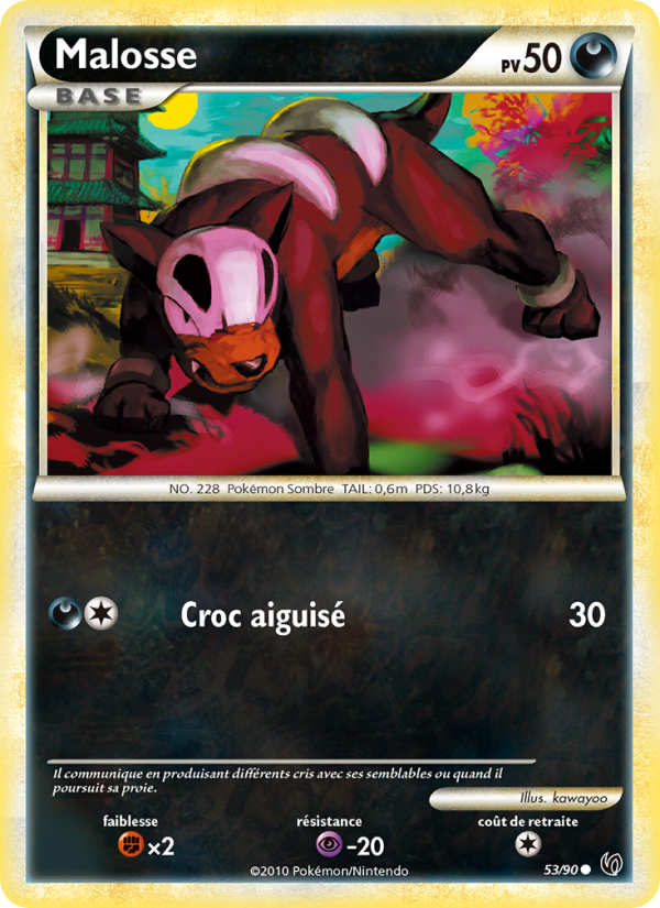 Malosse 53 — Indomptable (French Pokémon TCG card)