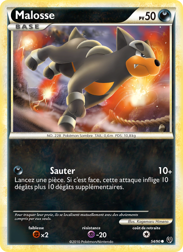 Malosse 54 — Indomptable (French Pokémon TCG card)