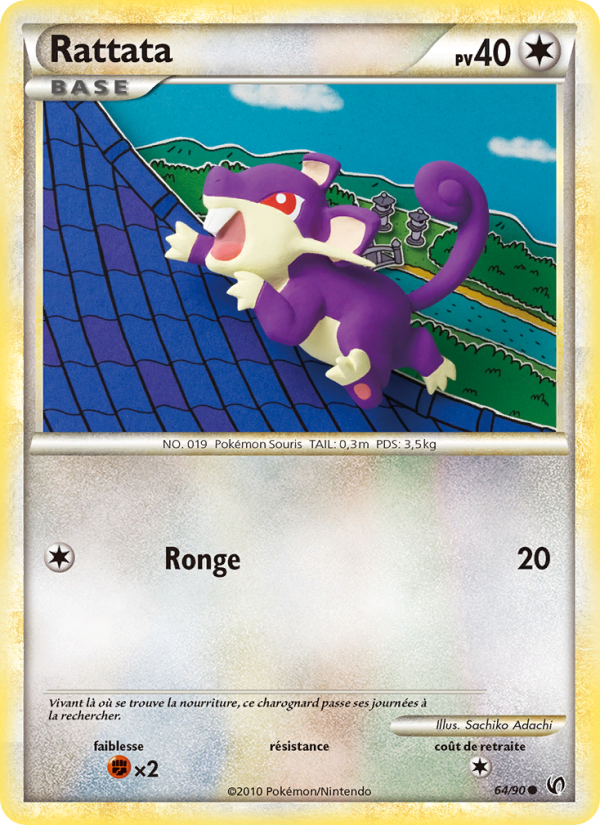 Rattata 64 — Indomptable (French Pokémon TCG card)