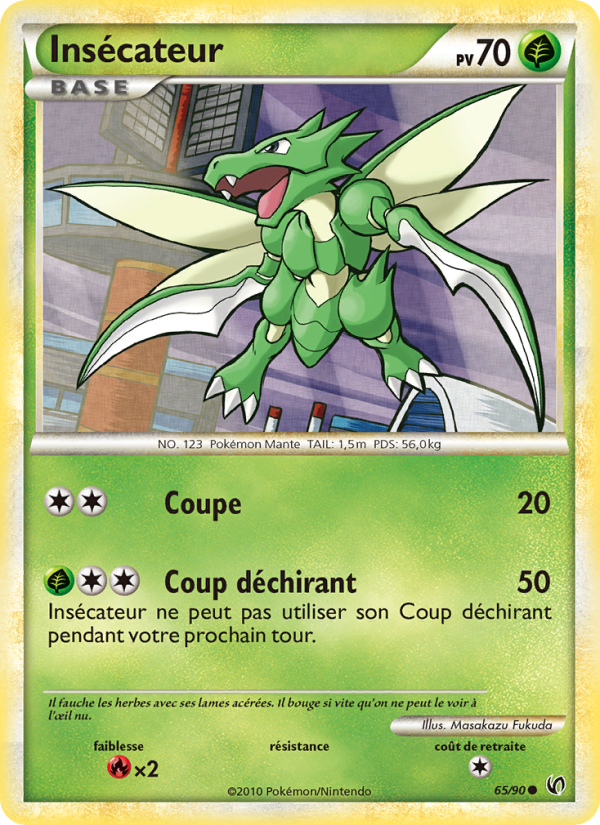 Insecateur 65 — Indomptable (French Pokémon TCG card)