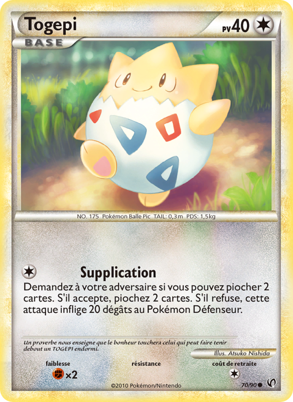 Togepi 70 — Indomptable (French Pokémon TCG card)