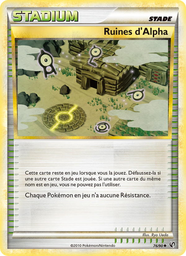 Ruines d’Alph 76 — Indomptable (French Pokémon TCG card)