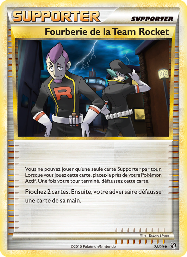 Fourberie de la Team Rocket 78 — Indomptable (French Pokémon TCG card)