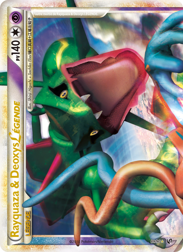 Rayquaza & Deoxys LÉGENDE 89 — Indomptable (French Pokémon TCG card)