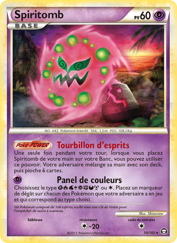 Spiritomb 10 — Triomphant (French Pokémon TCG card)