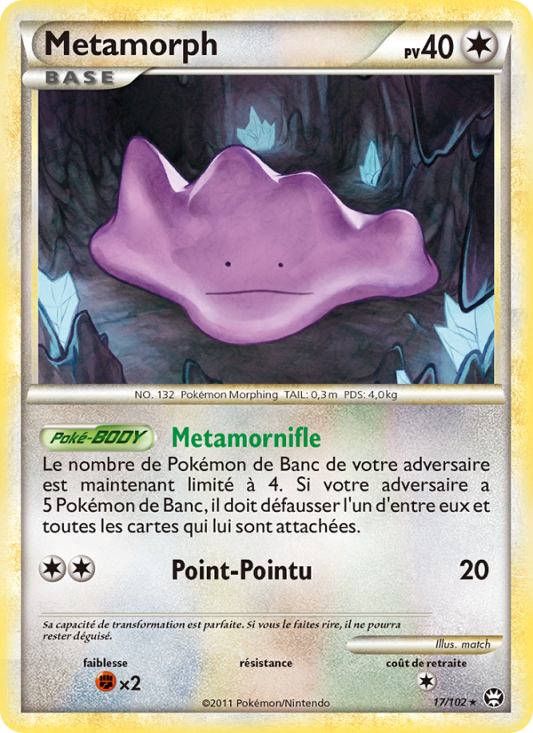 Metamorph 17 — Triomphant (French Pokémon TCG card)