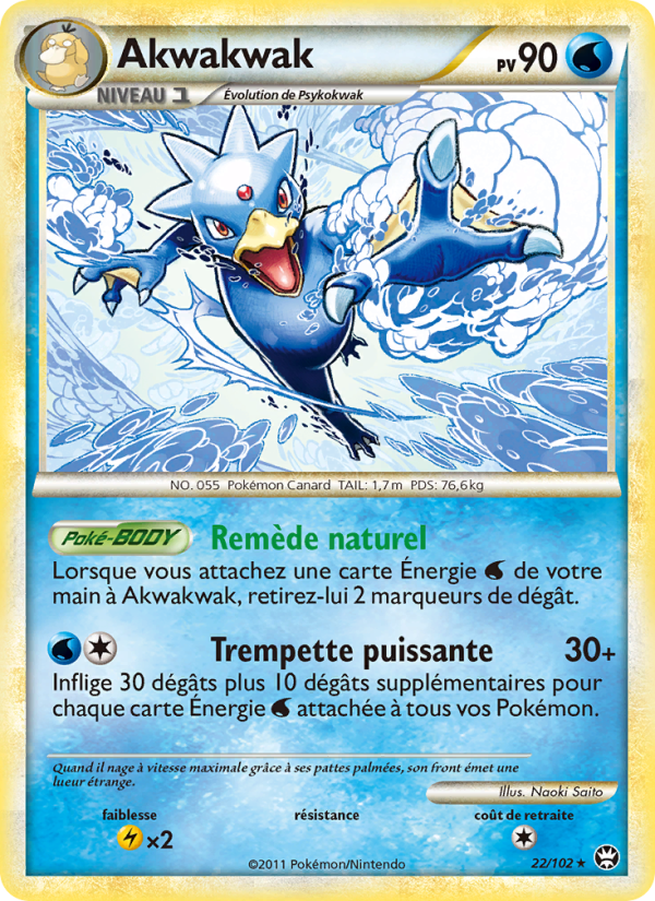 Akwakwak 22 — Triomphant (French Pokémon TCG card)