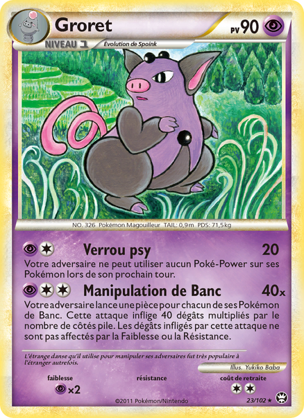 Groret 23 — Triomphant (French Pokémon TCG card)