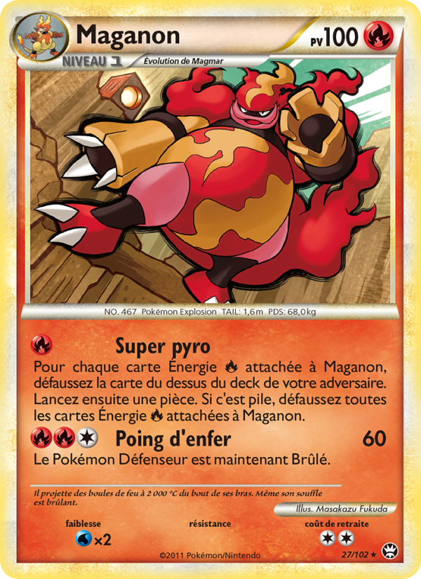Maganon 27 — Triomphant (French Pokémon TCG card)