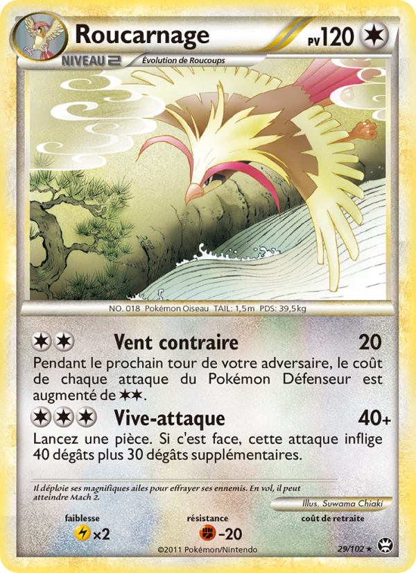 Roucarnage 29 — Triomphant (French Pokémon TCG card)