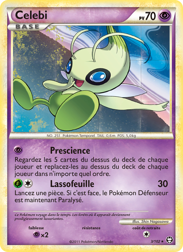 Celebi 3 — Triomphant (French Pokémon TCG card)