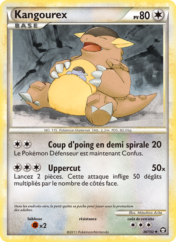 Kangourex 36 — Triomphant (French Pokémon TCG card)