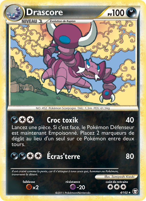 Drascore 4 — Triomphant (French Pokémon TCG card)