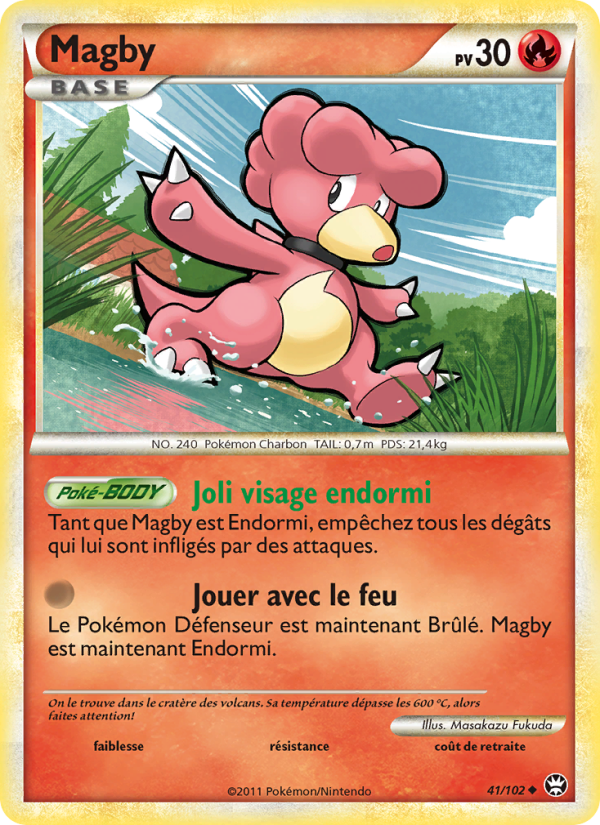 Magby 41 — Triomphant (French Pokémon TCG card)