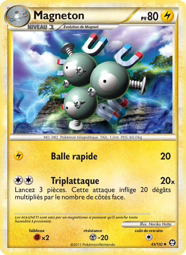 Magneton 43 — Triomphant (French Pokémon TCG card)