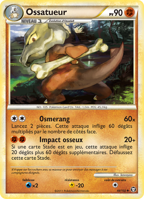 Ossatueur 44 — Triomphant (French Pokémon TCG card)