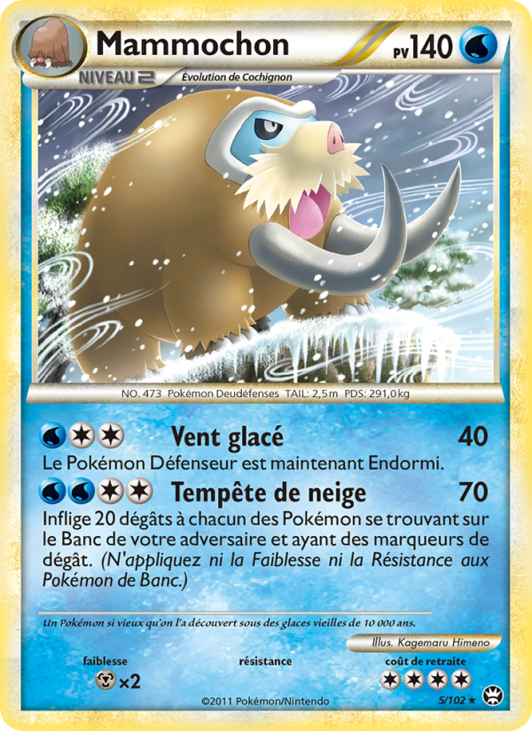 Mammochon 5 — Triomphant (French Pokémon TCG card)