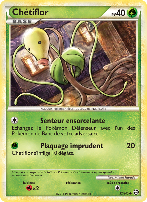 Chétiflor 57 — Triomphant (French Pokémon TCG card)