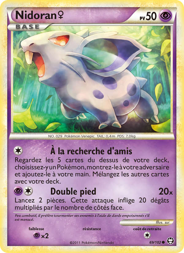 Nidoran♀ 69 — Triomphant (French Pokémon TCG card)