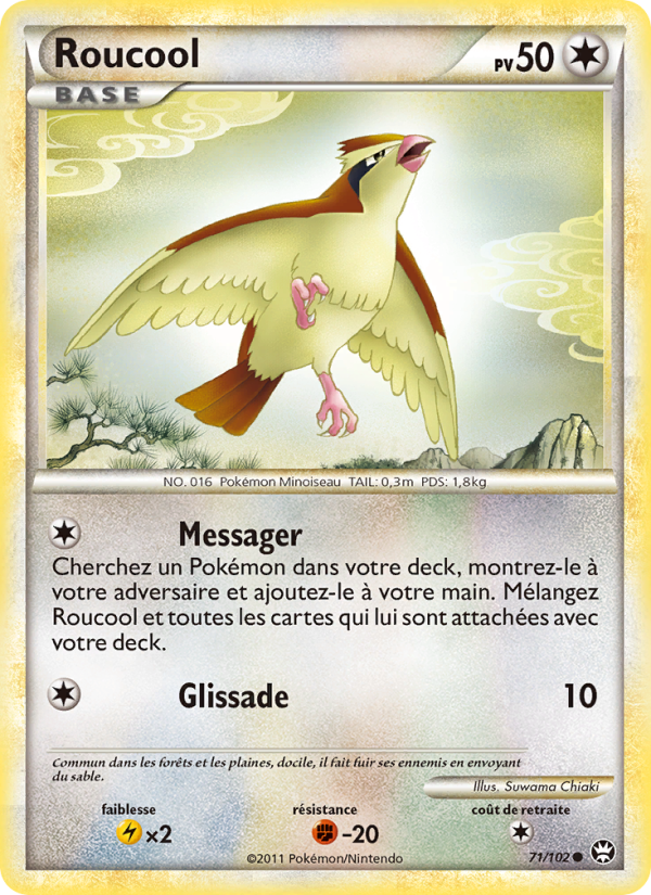 Roucool 71 — Triomphant (French Pokémon TCG card)