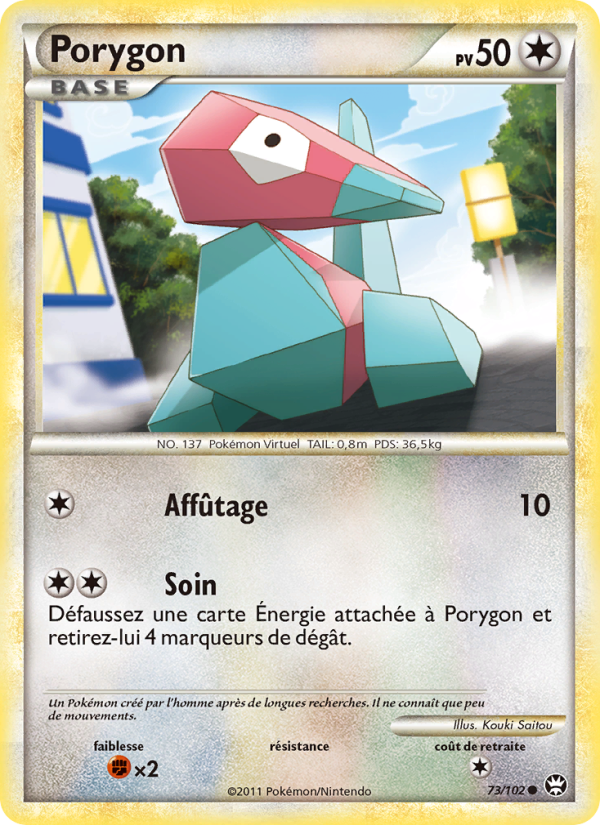 Porygon 73 — Triomphant (French Pokémon TCG card)
