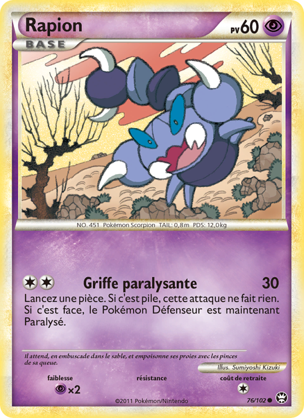 Rapion 76 — Triomphant (French Pokémon TCG card)