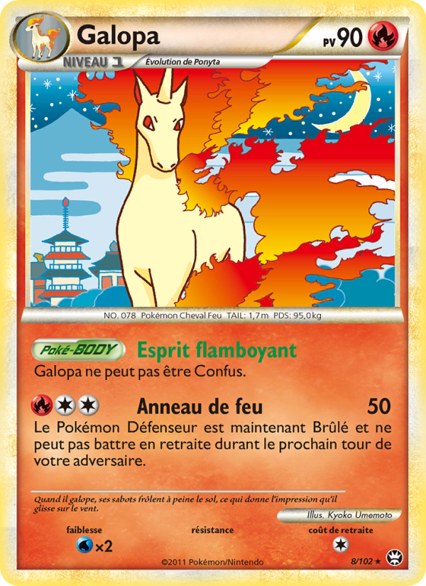 Galopa 8 — Triomphant (French Pokémon TCG card)
