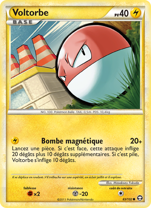Voltorbe 83 — Triomphant (French Pokémon TCG card)