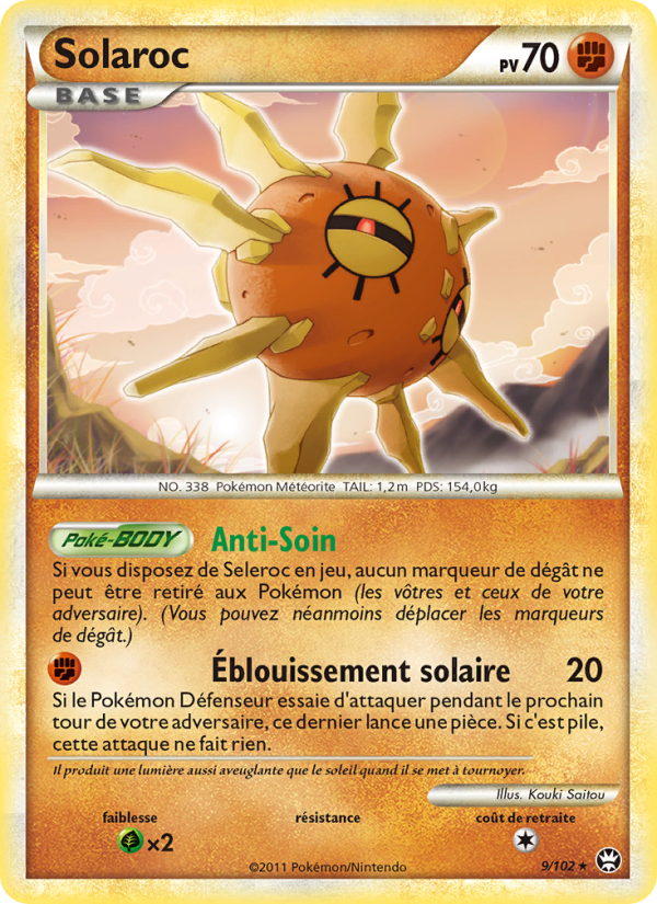 Solaroc 9 — Triomphant (French Pokémon TCG card)