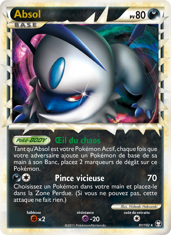 Absol 91 — Triomphant (French Pokémon TCG card)