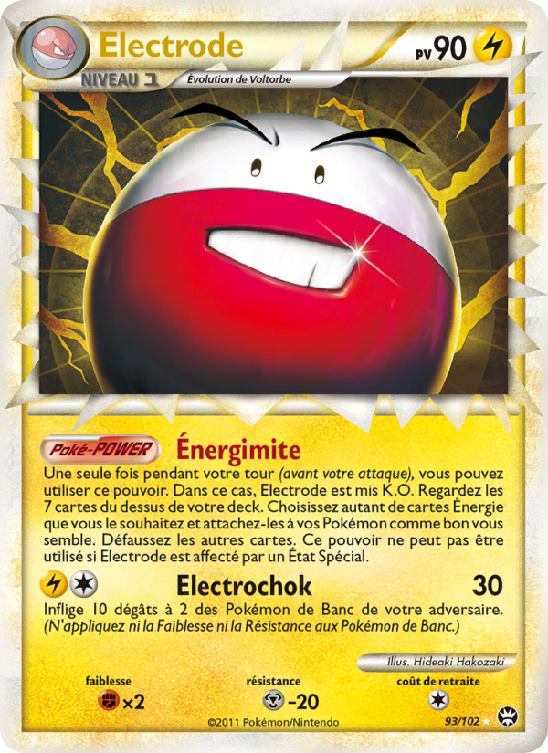 Electrode 93 — Triomphant (French Pokémon TCG card)