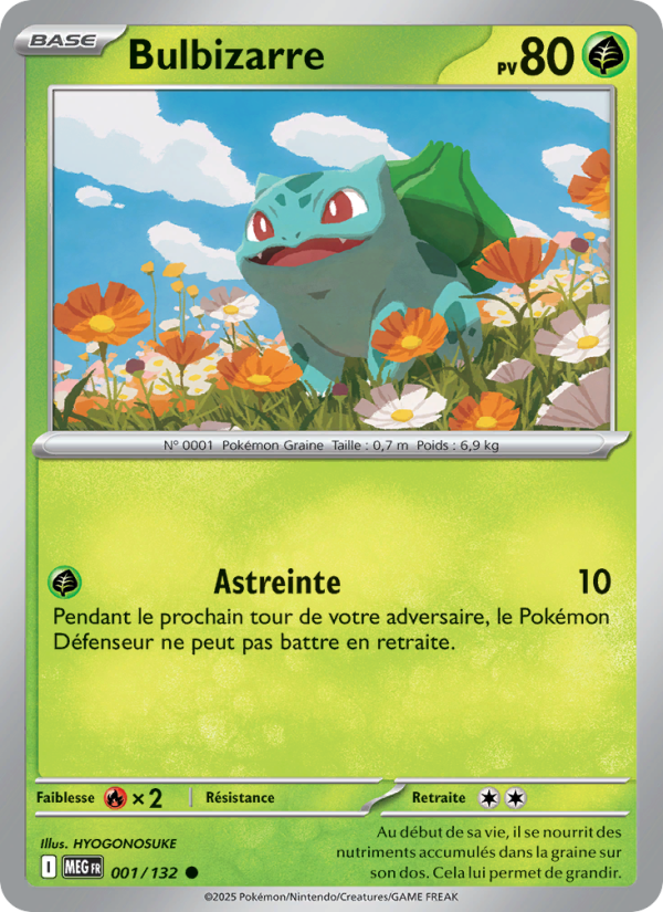 Bulbizarre 001 — Méga-Évolution (French Pokémon TCG card)