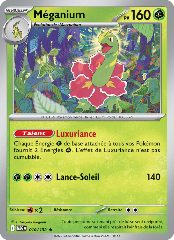 Méganium 010 — Méga-Évolution (French Pokémon TCG card)
