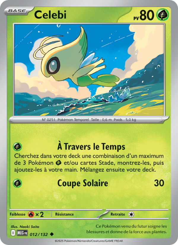 Celebi 012 — Méga-Évolution (French Pokémon TCG card)