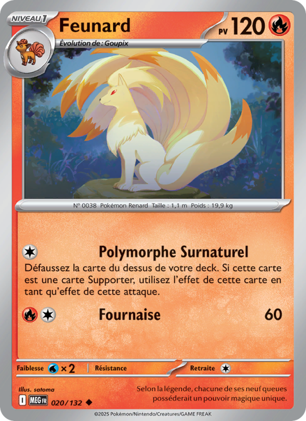 Feunard 020 — Méga-Évolution (French Pokémon TCG card)